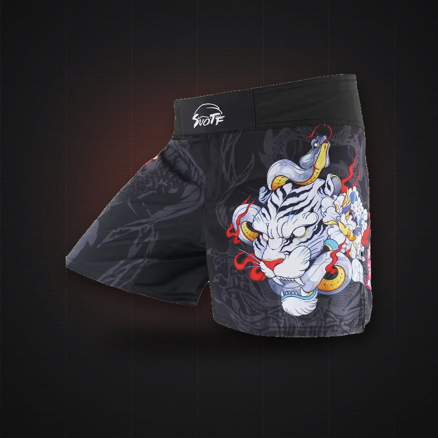 White Tiger Fight Shorts