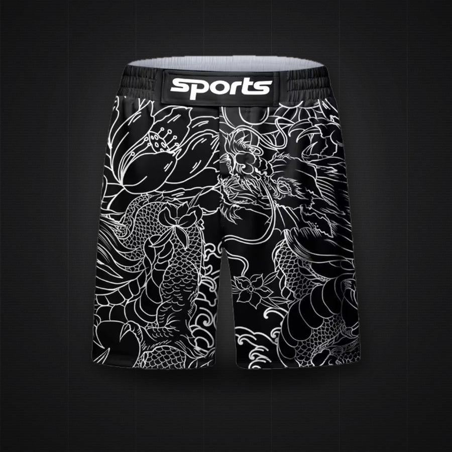Black Dragon Fight Shorts